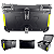 Baú 65L Aluminio Prata Bauleto Bagageiro Universal 2 capacetes Com suporte - Imagem 11
