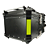 Baú 65L  Aluminio Prata Bauleto Bagageiro Universal  2 capacetes Com suporte - Imagem 5