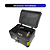 Baú 65L  Aluminio Prata Bauleto Bagageiro Universal  2 capacetes Com suporte - Imagem 6