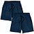 Kit 2 Shorts Masculino Azul Praia Corrida Academia Elastano Premium Tactel WSS Basic - Imagem 1