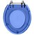 Assento Sanitario Poliester Saveiro Azul Translucido para vaso Celite - Imagem 1