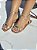 Sandália Rasteira ouro light Metal  Pumb Shoes - Imagem 2