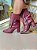 Bota Cano Médio marsala  com Salto Bloco - Imagem 3