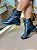 Bota Coturno Feminina Preta com Tachas e Fivela- 458/25 - Imagem 1