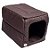 Cama Tunel Nylon P (44x27x27cm) Marrom - Imagem 1