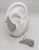 Brinco Noiva Angel - earcuff com zircônias em navetas - Imagem 3