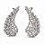 Brinco Noiva Angel - earcuff com zircônias em navetas - Imagem 1