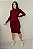Vestido Alice - Vestido midi manga longa canelado ribana inverno - Imagem 1