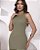 Vestido Karol - vestido midi regata com tecido canelado ribana - Imagem 5