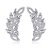 Brinco Earcuff Noiva Cleo - com folhas em zircônias - Imagem 1