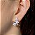 Brinco earcuff flores em zircônias - Imagem 2