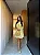 Vestido nula manga amarelo curto fluido - Imagem 4