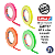 KIT 4 rls Fita Tecido Gaffer Tape Tesa 12mmX25m Fluorescente - Imagem 1