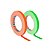 KIT 2 rls Fita Tecido Gaffer Tape Tesa 12mmX25m Fluorescente - Imagem 1