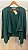 Cardigan Curto Verde Petróleo - Imagem 1