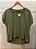 Blusa Recorte Crepe Verde - Imagem 1