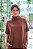 Blusa Zibo Gola Alta Marrom - Imagem 1