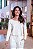 Blusa M Longa Waffle Off White - Imagem 1