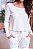 Blusa M Longa Waffle Off White - Imagem 2