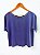 Blusa Capri Crepe Azul - Imagem 1