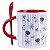 Caneca Personalizada com Colher – Interior Vermelho 325 ml - Imagem 2