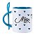 Caneca Personalizada com Colher – Interior Azul 325 ml - Imagem 2