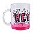 Caneca de Vidro Incolor Rosa ou Azul Personalizada 300ml - Imagem 7