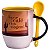 Caneca Mágica Com Colher Amarelo  Personalizada kit com 12 unidades - Imagem 2