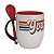 Caneca Mágica Com Colher Vermelha Personalizada kit com 12 unidades - Imagem 2