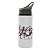 Squeeze Garrafa Personalizada Sporte Bico Retratil Branca ou Prata 600ml - Imagem 2