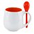 Caneca Belly com colher e Interior vermelha - 350ml - Imagem 4