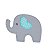 Manta em Malha Elefante Azul - Minha Casa Baby - Imagem 2