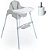 Kit Cadeira de Refeição Macaron e Copo Com Canudo e Tampa - Imagem 1