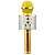 Microfone Karaokê Infantil com Bluetooth Dourado - Toyng - Imagem 1