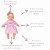 Boneca Bebezinho com Vestido Estampa Rosa - Estrela - Imagem 4