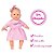 Boneca Bebezinho com Vestido Estampa Rosa - Estrela - Imagem 6