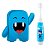 Escova De Dente Infantil Azul Com Porta Dentes - Imagem 1