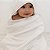 Toalha de Banho com Capuz Comfort Branco - Laço Bebê - Imagem 1
