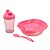 Kit Refeição Infantil Rosa - Kuka - Imagem 1