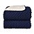 Cobertor Plush com Sherpa Dots Azul Navy - Laço Bebê - Imagem 1
