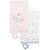 Kit com 2 Babinhas Florescer Rosa e Branco com Azul - Hug - Imagem 1