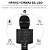 Microfone Karaokê Infantil WS858 Preto Sem Fio Com Bluetooth - Imagem 4
