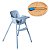Cadeira de Alimentação Poke Com Prato De Bambu Azul - Imagem 1