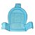 Banheira Avulsa Branco com Rede Protetora de Banho Baby Azul - Imagem 5