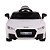 Carro Elétrico Infantil Audi Branco e Óculos De Sol Baby - Imagem 2