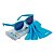 Carro Elétrico Infantil Beetle Azul com óculos De Sol Baby - Imagem 7