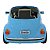 Carro Elétrico Infantil Beetle Azul com óculos De Sol Baby - Imagem 3