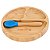 Prato Infantil De Bambu Com Ventosa Azul E Copo Mickey - Imagem 2