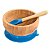 Assento Para Refeição Kiwi Azul Com Tigela De Bambu - Imagem 8