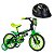 Bicicleta Infantil Aro 12 Black 12 e Capacete Preto - Nathor - Imagem 1
